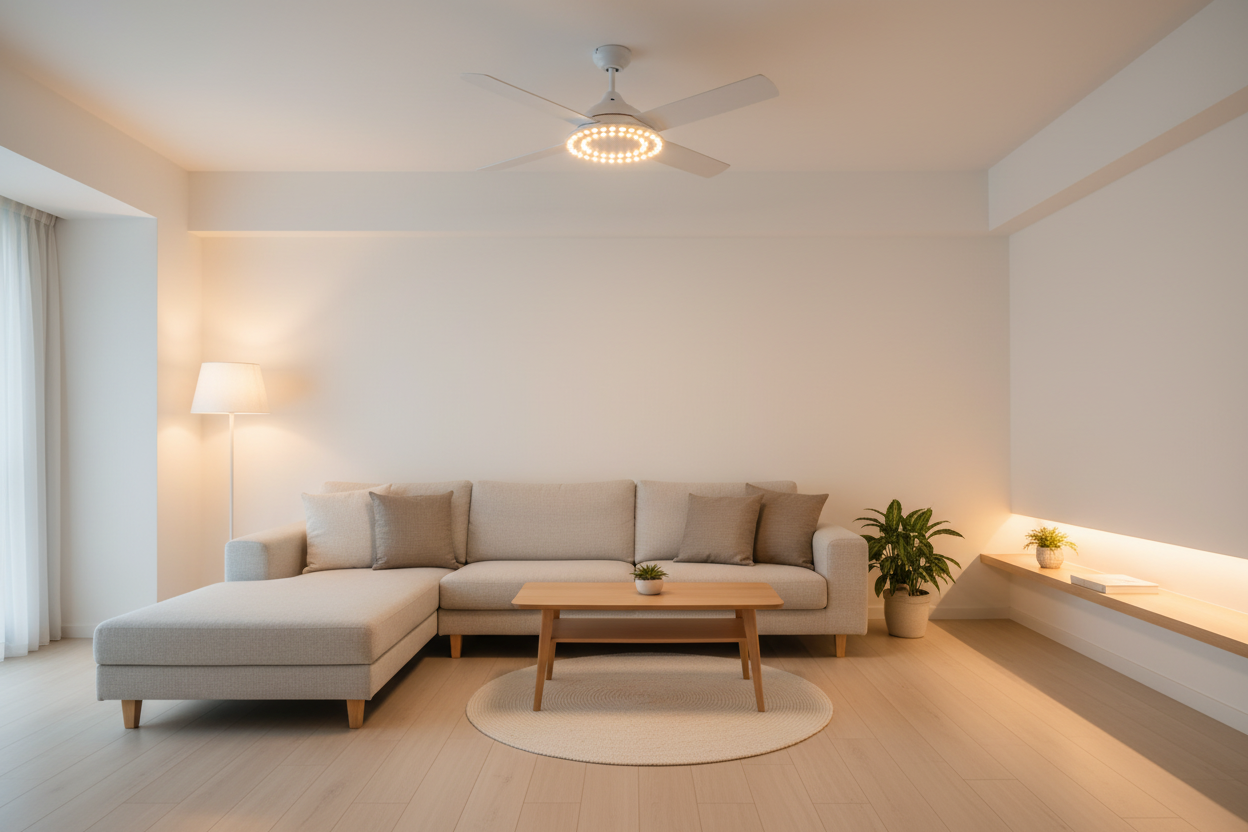 LED Ceiling Fan Light - Singapore Living Room