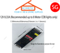 5M COB led light strip light continuous home cove wardrobe light ambient light 320LED 12V 8mm 60W 100W