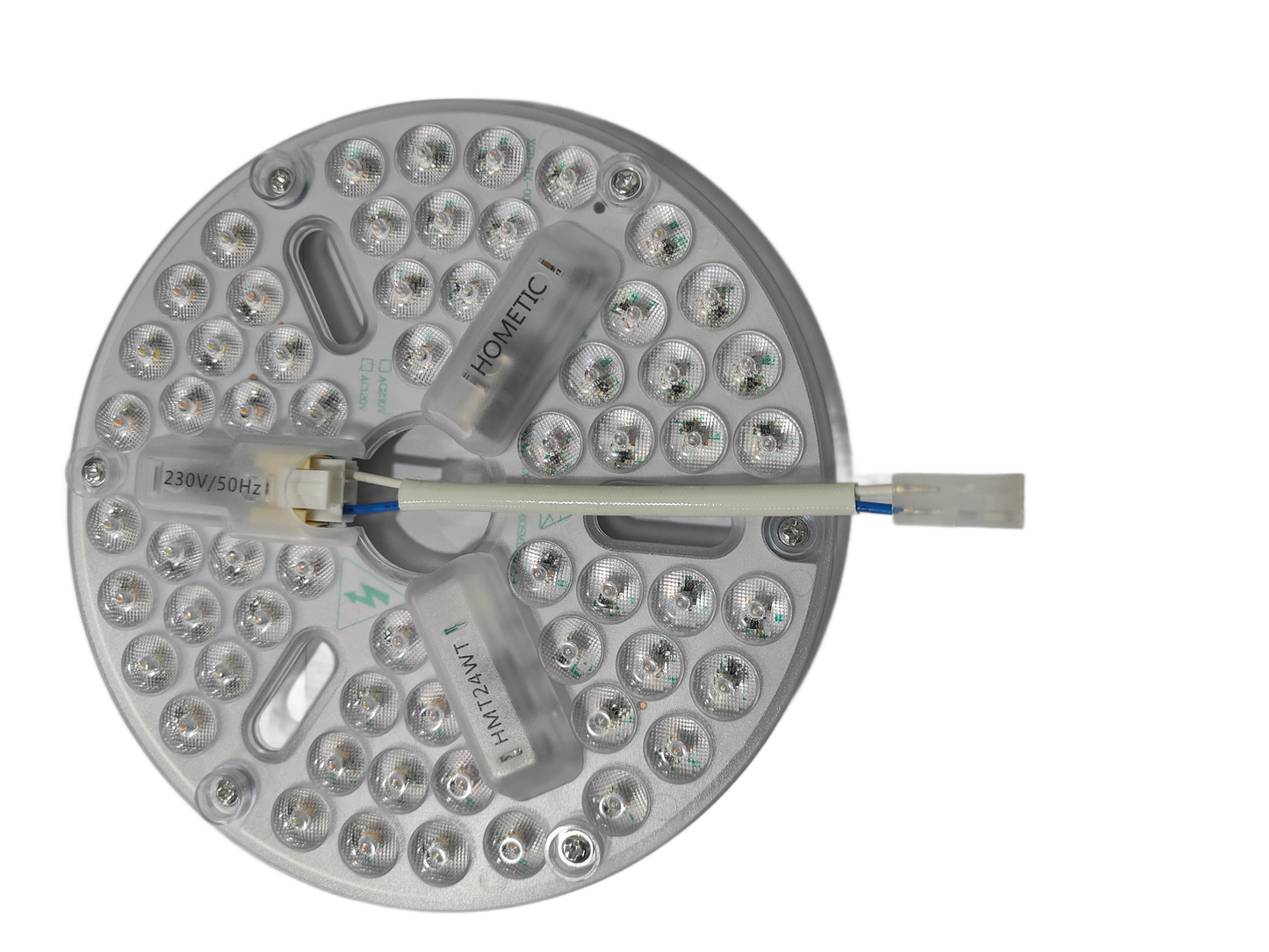 24W LED Replacement Light Module | 3-Color CCT | 163mm Circular LED Disk for Ceiling Fans FC plug HMT24