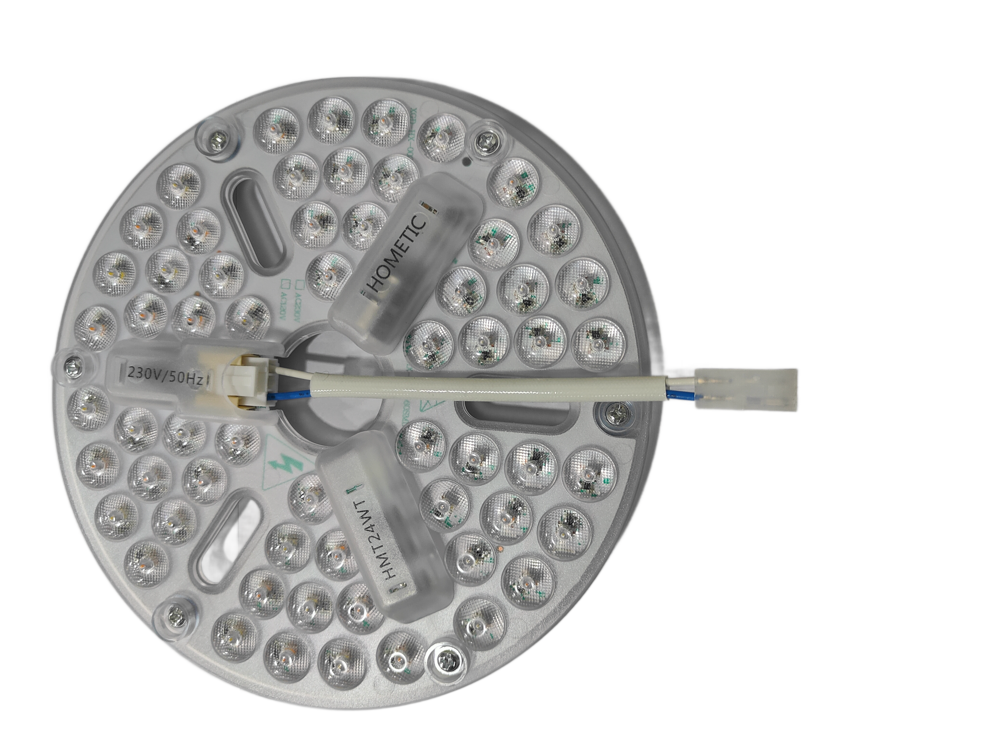 FC plug 24W LED Replacement Light Module | 3-Color CCT | 163mm Circular LED Disk for Ceiling Fans HMT24 | Hometic