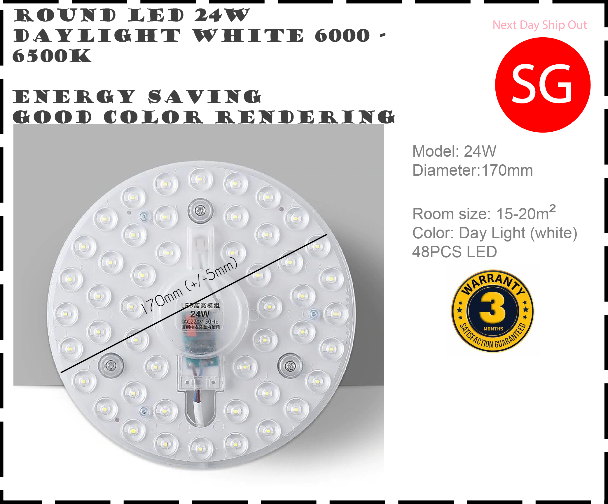 LED ceiling Light replacement energy saving