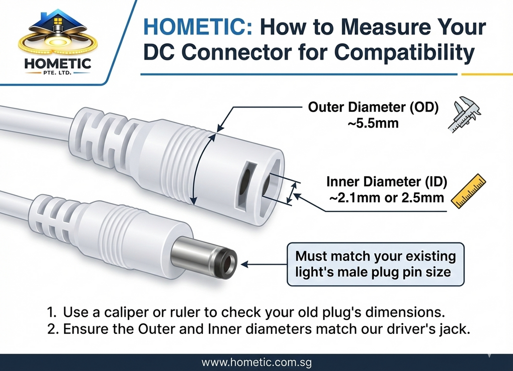 Hometic Constant Current LED Driver (290mA) - Singapore Safety Mark Approved 4W - 24W Isolation Driver