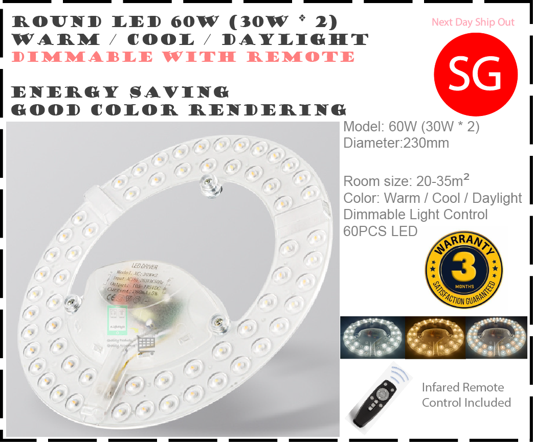 LED ceiling Light replacement energy saving