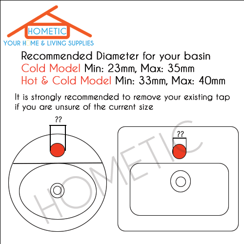 Premium 304 Stainless Steel Kitchen Tap - Single Cold Water | Hometic