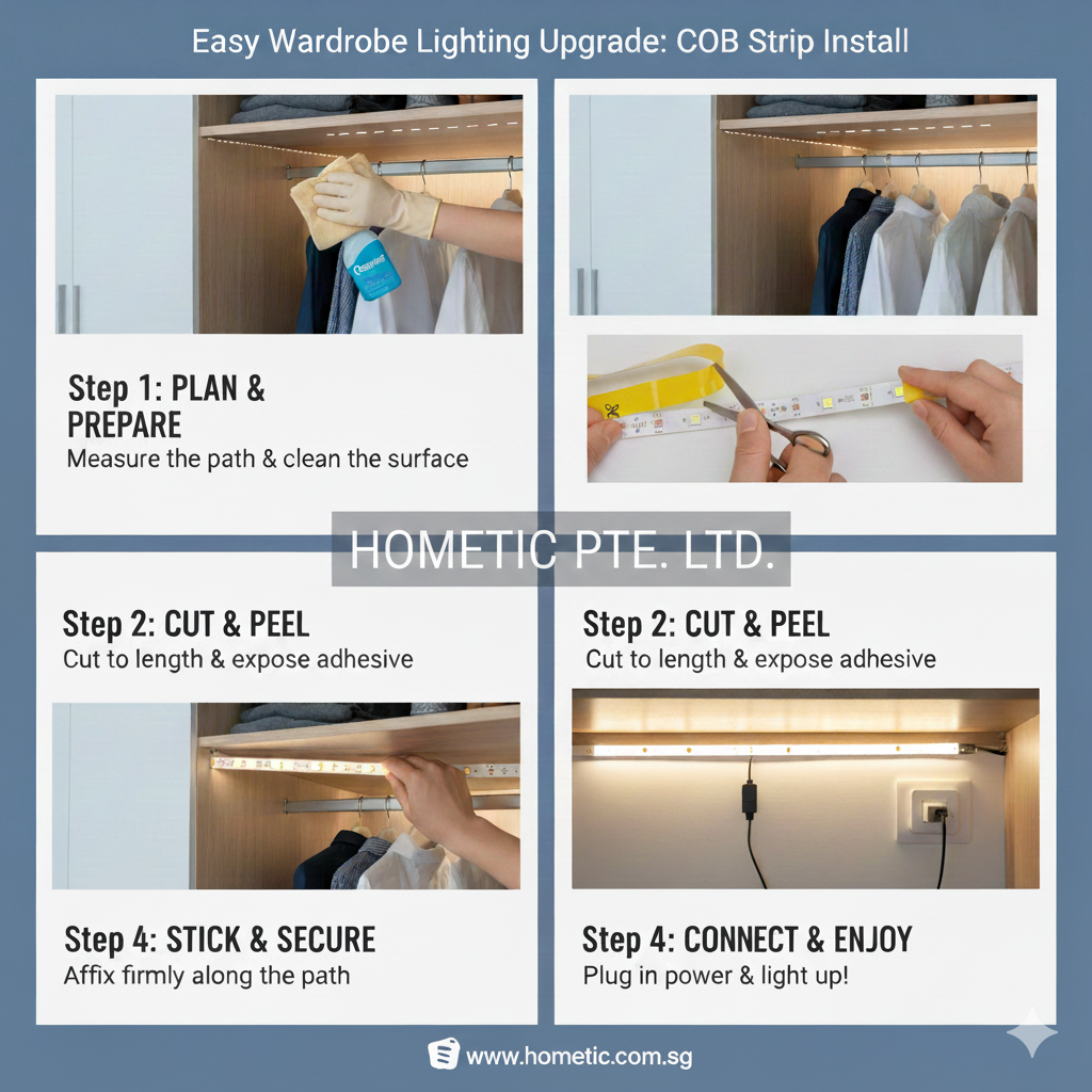 cob-led-strip-light-wardrobe-install-hometic-singapore
